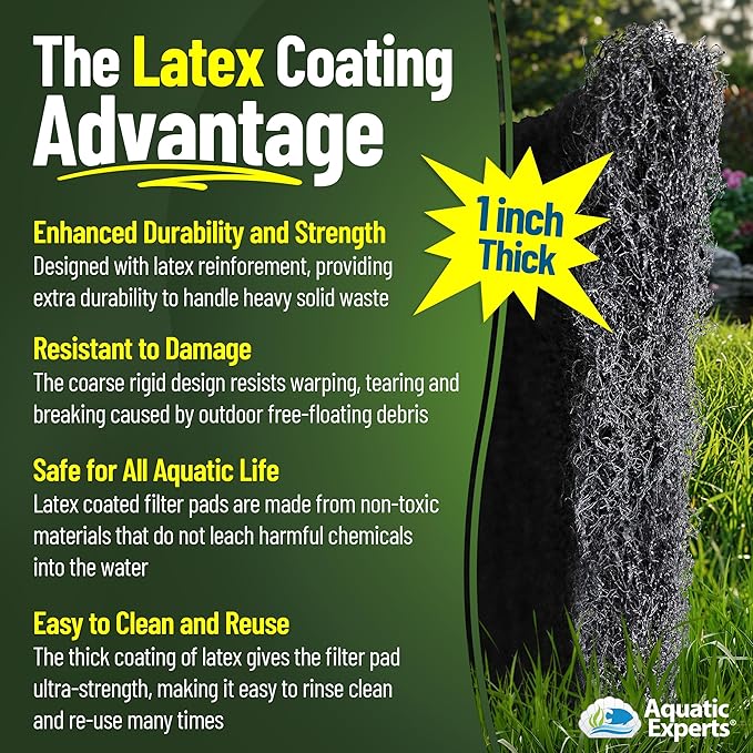 Aquatic Experts Classic Koi Pond Filter Pad COARSE – Bulk Roll Pond Filter Media - Image 5