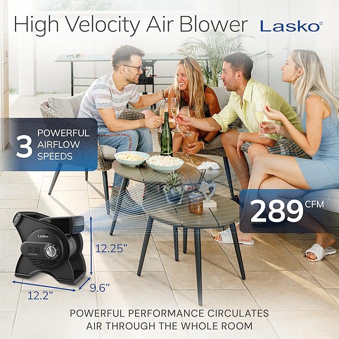 Lasko High Velocity Portable Utility Fan - Image 4