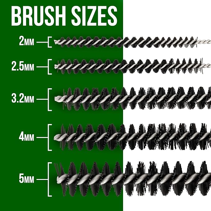 Master Airbrush Cleaning Kit 11-Piece, Airbrushing Cleaning 5 Brushes, 5 Pokers - Image 2