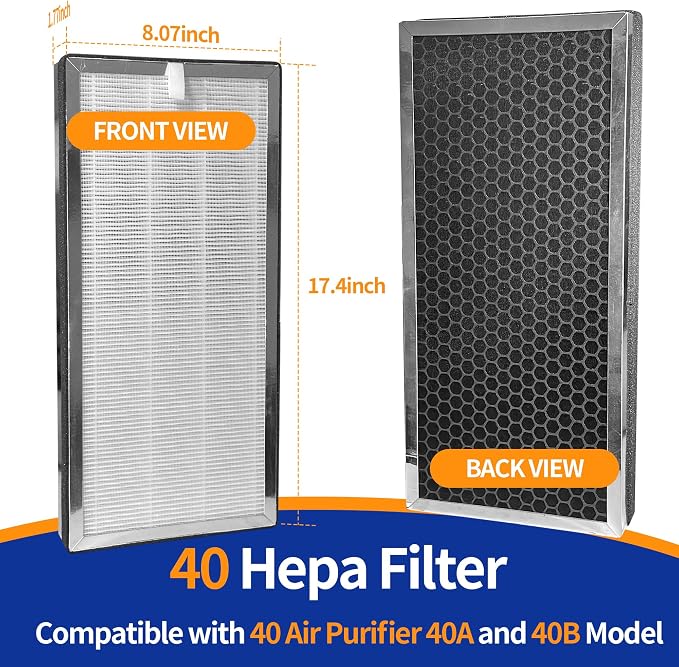40 Replacement Filter H13 HEPA Filter Compatible - Image 3