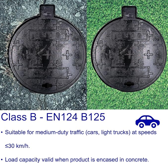 12 in Cast Iron Manhole Cover and Frame - Image 5