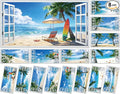 8 Pcs Summer Beach Fluorescent Light Covers by Wiooffen
