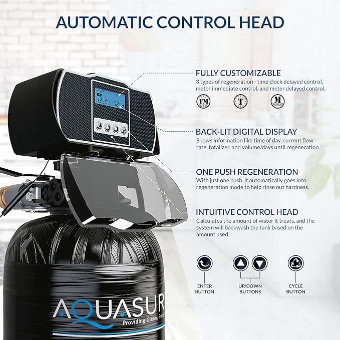 64, 000 Grain Aquasure Harmony Whole House Water Softener - Image 6