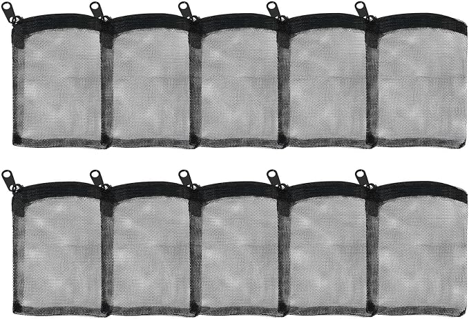 AQUANEAT 10pcs Aquarium Filter Media Bags, Fish Tank Coarse Mesh Bags by Aquaneat