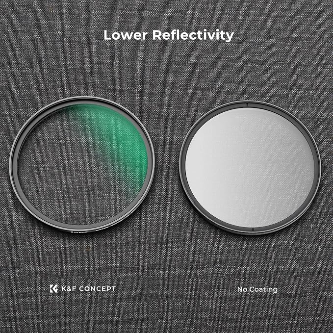 K&F CONCEPT 58mm White Mist 1/4 Filter, 18 Multi-Layer Coatings Dreamy Soft - Image 5