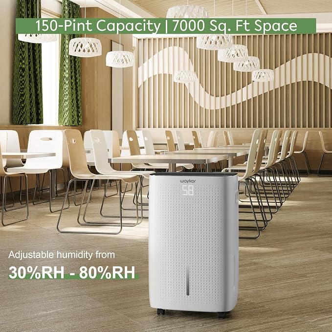 Waykar 150 Pint 7, 000 Sq.Ft Dehumidifier - Image 4