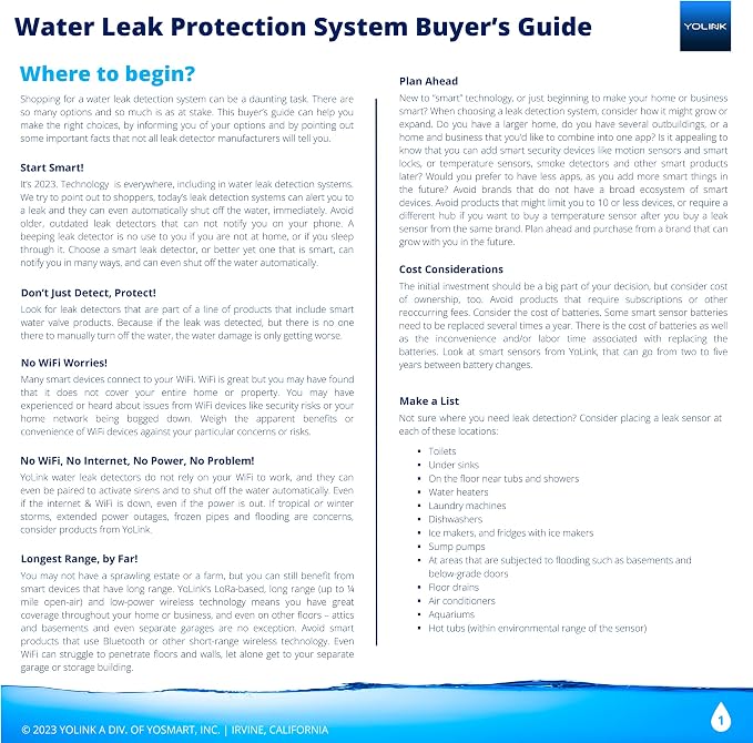 YoLink Water Leak Sensor 3, - Image 3