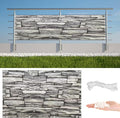 Privacy Screen 2.6' x 26.2' Heavy Duty 165 GSM HDPE Privacy Fence Panels by AYLFBFU