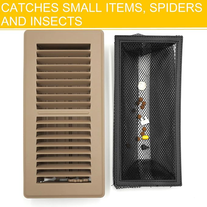 MODERN WAVE - Floor Air Vent Cover Screen - Floor Register Trap Mesh Filter Net - Image 4