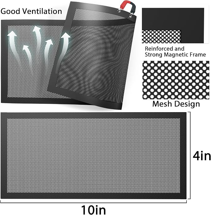 Floor Register Vent Cover- 5.5"x12" Magnetic Air Vent Screen Mesh Cover - Image 2