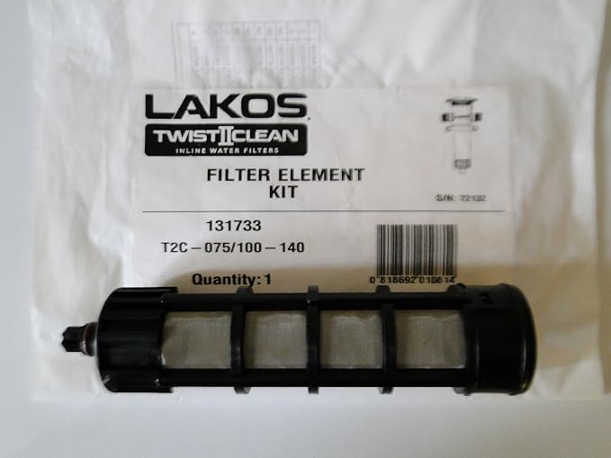 Lakos Filter Element Replacement Kit 3/4" / 1" Twist 2 Clean Twist II Clean by Lakos