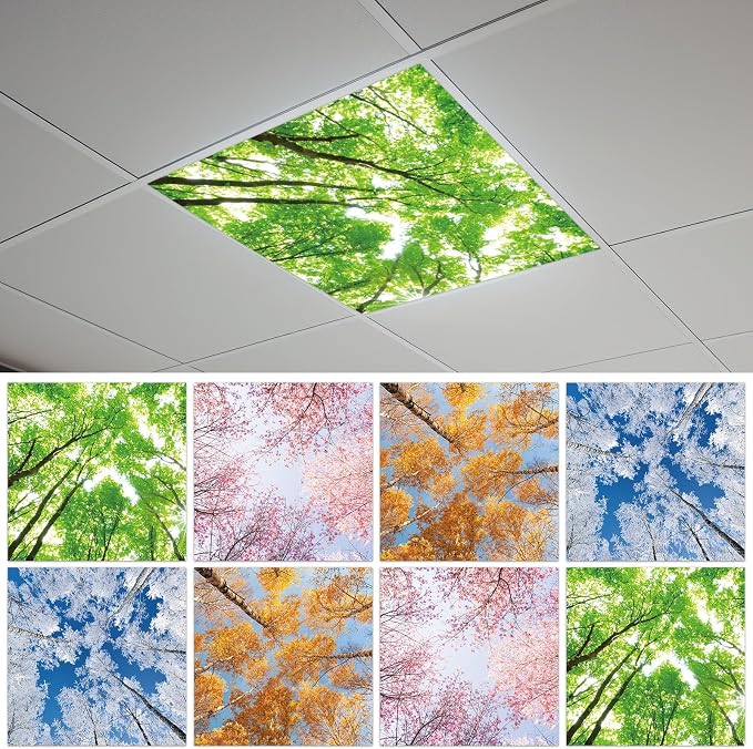 8 Pcs Fluorescent Light Covers by Wiooffen