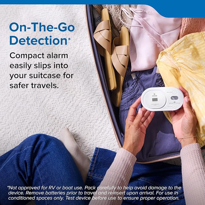 Kidde Carbon Monoxide Detector, AA Battery Powered, Digital Backlit Display - Image 5
