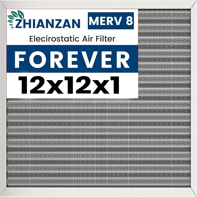 12x12x1 HVAC Furnace Air Filter, Lasts a Lifetime, the Last HVAC Filter You by ZHIANZAN