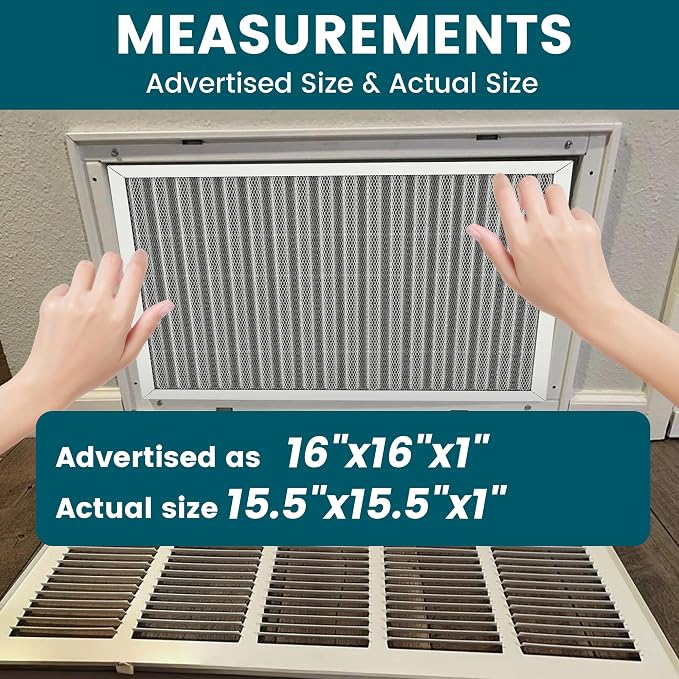16x16x1 Air Filter-MERV 8, Washable & Reusable Electrostatic Air Filter - Image 4