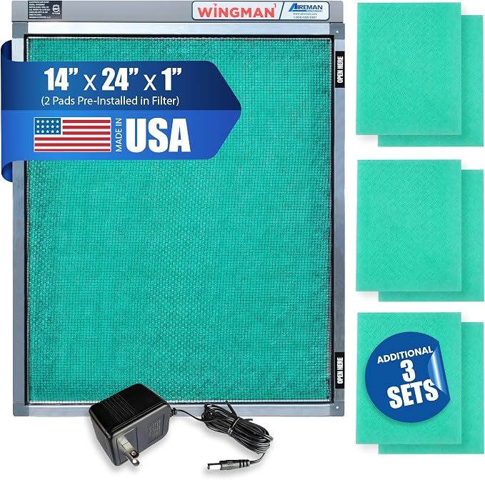 14x24x1 Polarized Media Electronic Air Filter by WINGMAN1