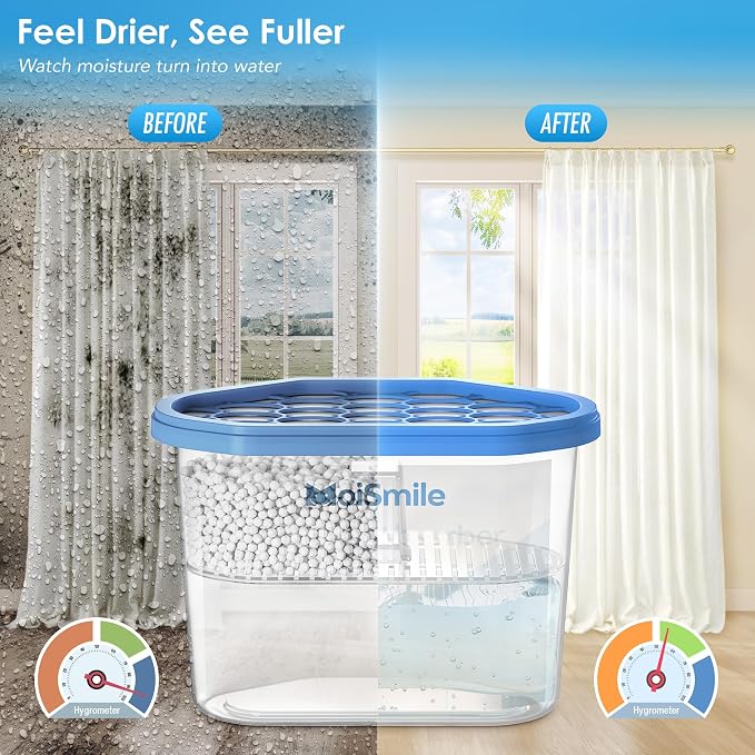 Moisture Absorbers, Fast Acting Humidity Absorber & Odor Eliminator, Long - Image 2