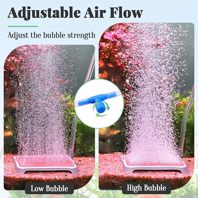 hygger Aquarium Air Stone, 1.65 Inch Nano Air Stone Make Super Tiny Bubble - Image 3