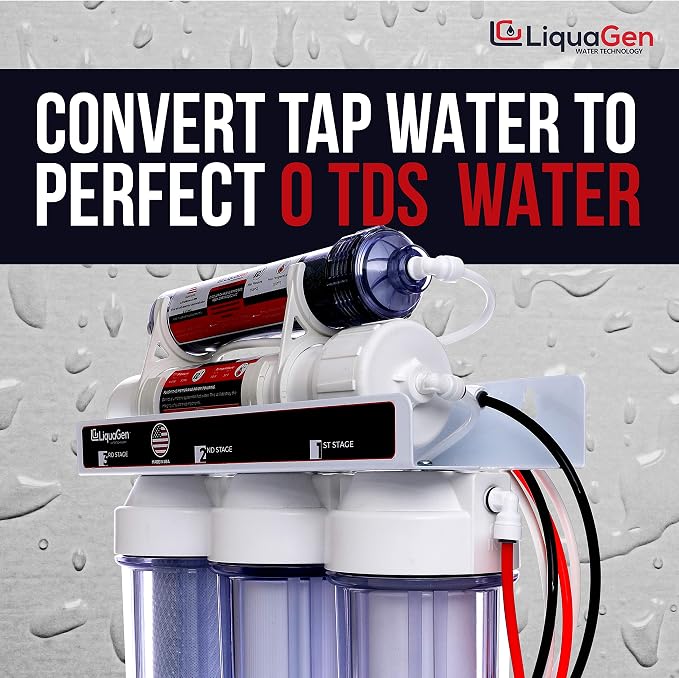 LiquaGen- 5 Stage Reverse Osmosis & Deionization | Aquarium Reef Water Filter - Image 3