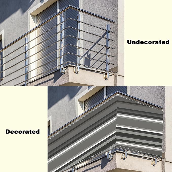 Privacy Screen 3' x 13.1' UV Protection 96% Privacy Fence Panels - Image 8