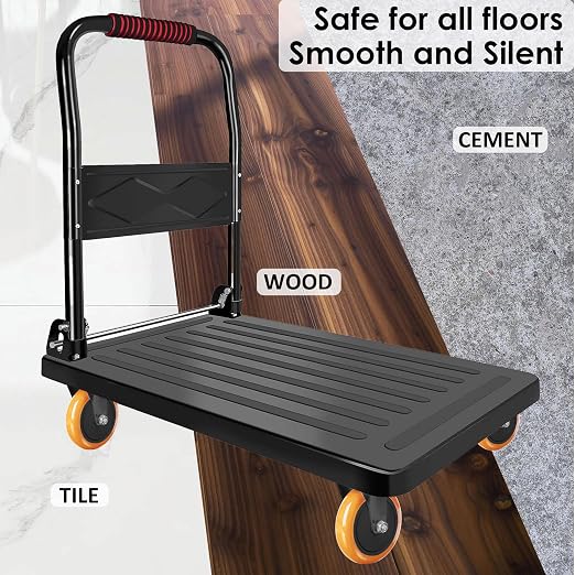 Finnhomy 5 Inch Caster Wheels Set of 4 Heavy Duty Plate Swivel Casters - Image 4
