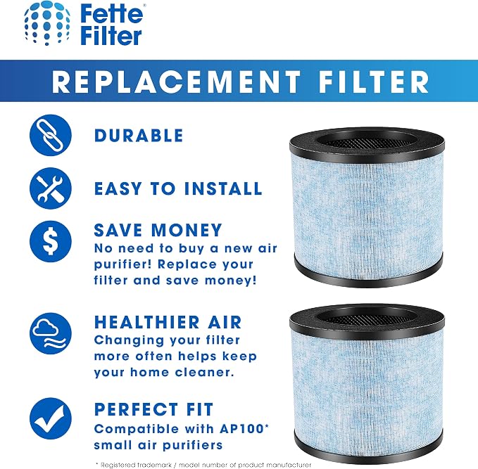 Fette Filter - F100 H13 Premium True HEPA Replacement Filter, Compatible - Image 4