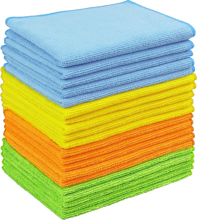Simple Houseware Microfiber Cleaning Cloth 20 Pack, 4 Colors by SimpleHouseware