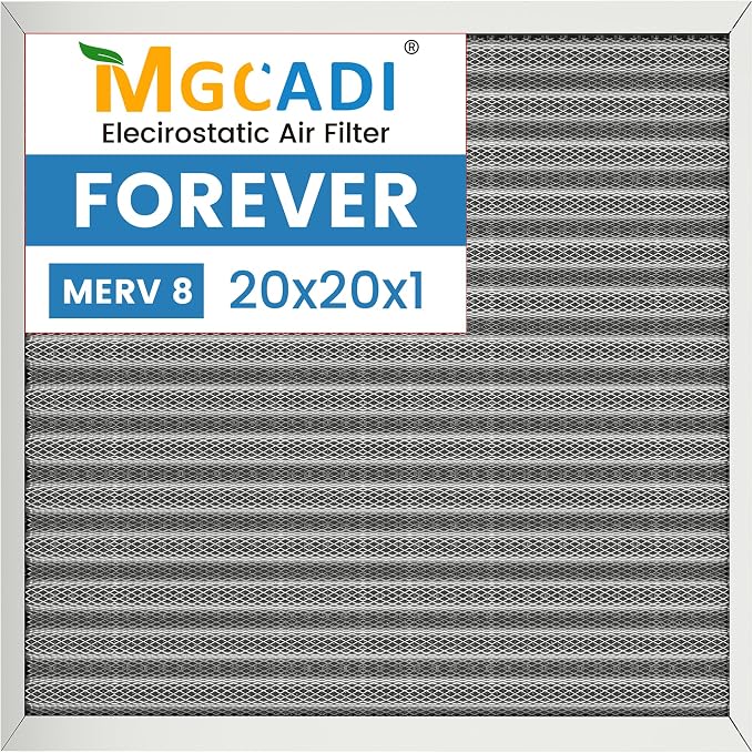 20x20x1 HVAC Furnace Air Filter, Lasts a Lifetime, the Last HVAC Filter You by MGCADI
