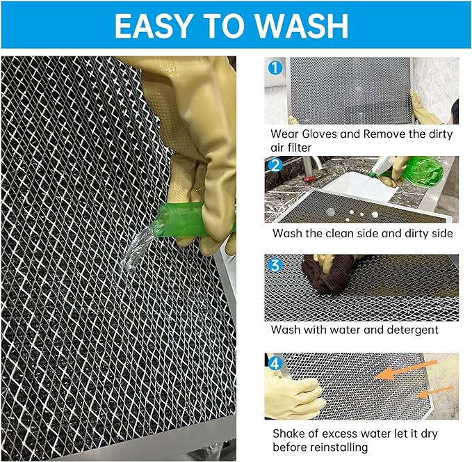 UBeesize 20x20x4 Reusable Electrostatic Air Filter HVAC AC Furnace Filter - Image 6