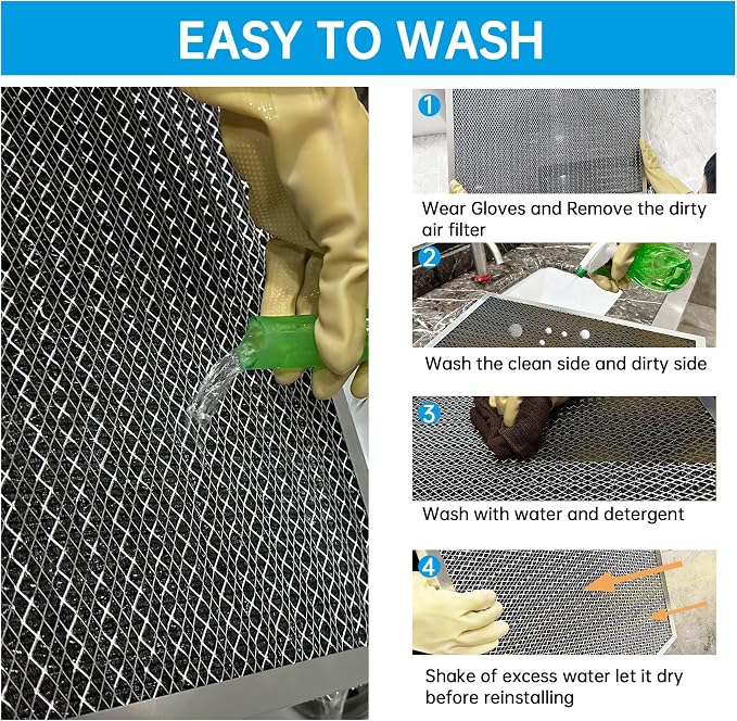 UBeesize 16x20x1 Reusable Electrostatic Air Filter HVAC AC Furnace Filter - Image 5