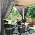 RYB HOME 2 Panels Porch Screen Mesh Outdoor Curtains Lightweight Mosquito by RYBHOME