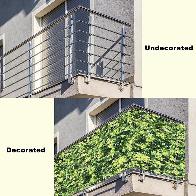 Privacy Screen Protector 2.6' x 65.6' UV Protection 96% Garden Fence, Easy - Image 8