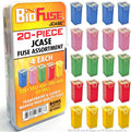 JCASE 20-Piece Cartridge Fuse Assortment 20A 30A 40A 50A 60A. Fits Most: Nissan by BioFuse