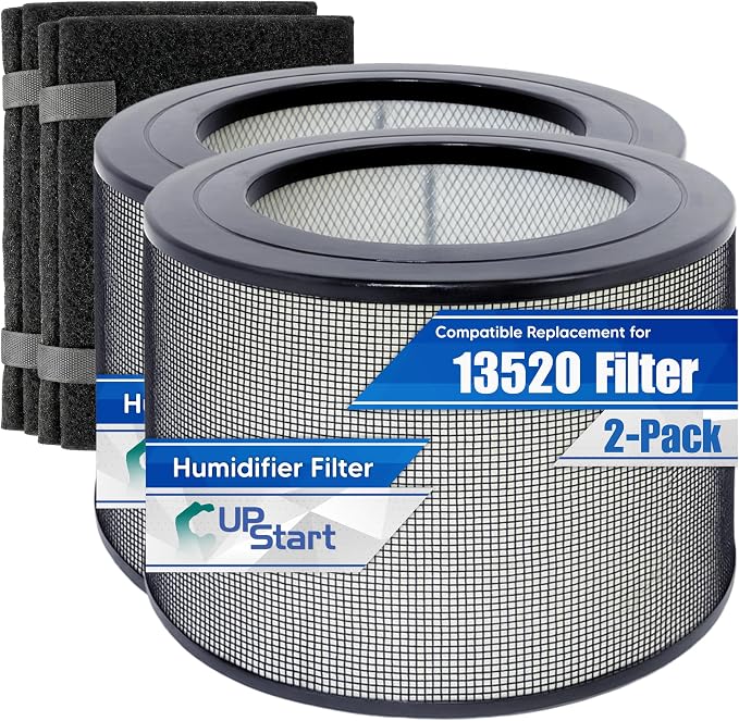 2-Pack 24000 True HEPA Air Purifier Filter Set Replacement by UpStart+Components