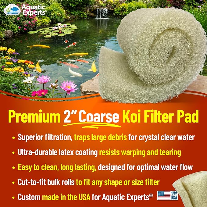 Aquatic Experts Cream COARSE Pond Filter Pad - Image 2