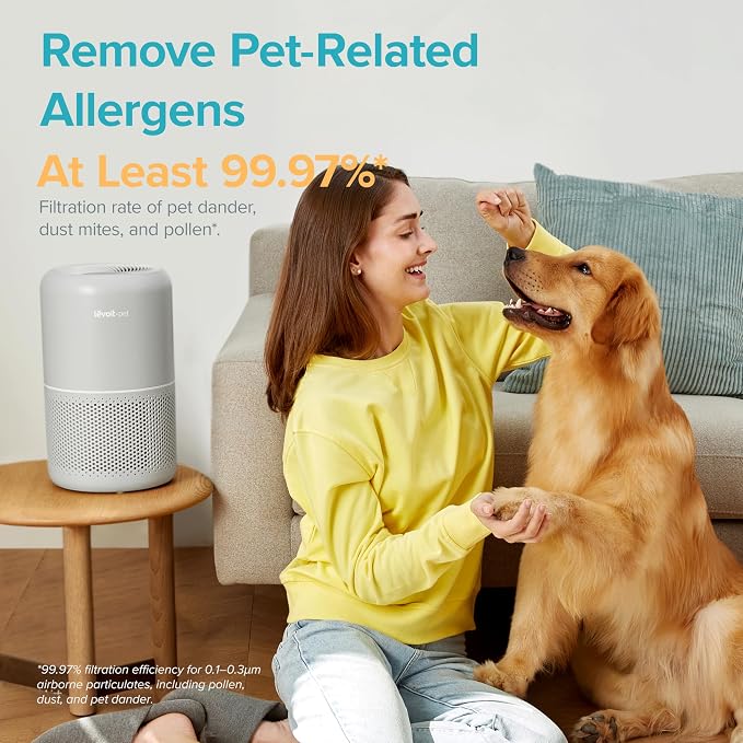 LEVOIT Air Purifier for Pets, Large Rooms, and Bedrooms, HEPA Sleep Mode - Image 4
