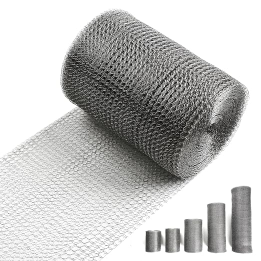 5" X 50 ft 304 Stainless Steel Mesh, Wire Mesh by RyxrhswzpStainlessSteelWireMeshforRodentPlantsGardenHouseandDIY