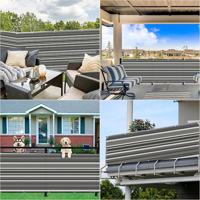 Privacy Screen Protector 4.9' x 65.6' Privacy Protection Weatherproof Outdoor - Image 7