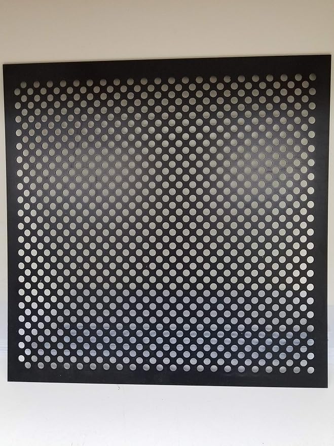 2'x2' Black Plastic Perforated Tile, 10 Pack, - Image 3