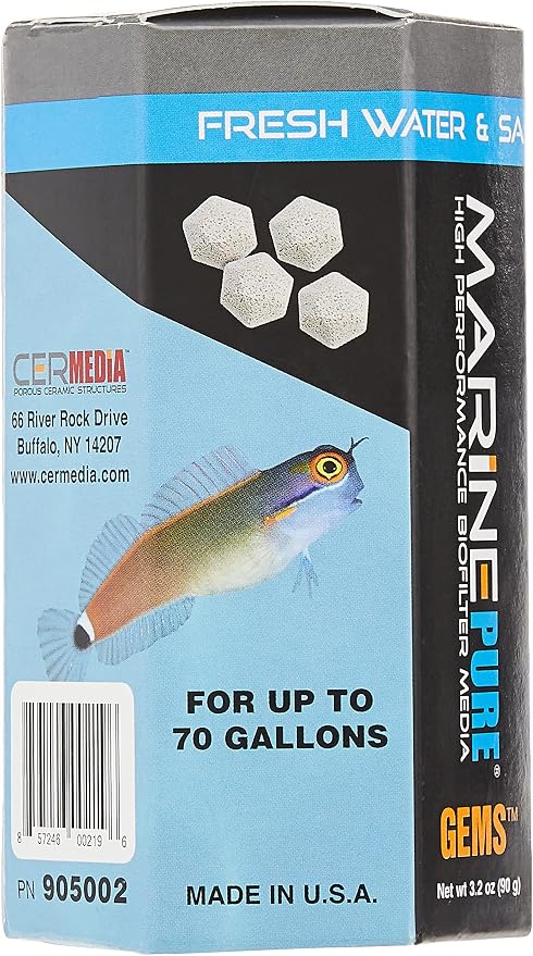 CerMedia MarinePure Marine Pure Biofilter Media Gems - 90g - Image 3