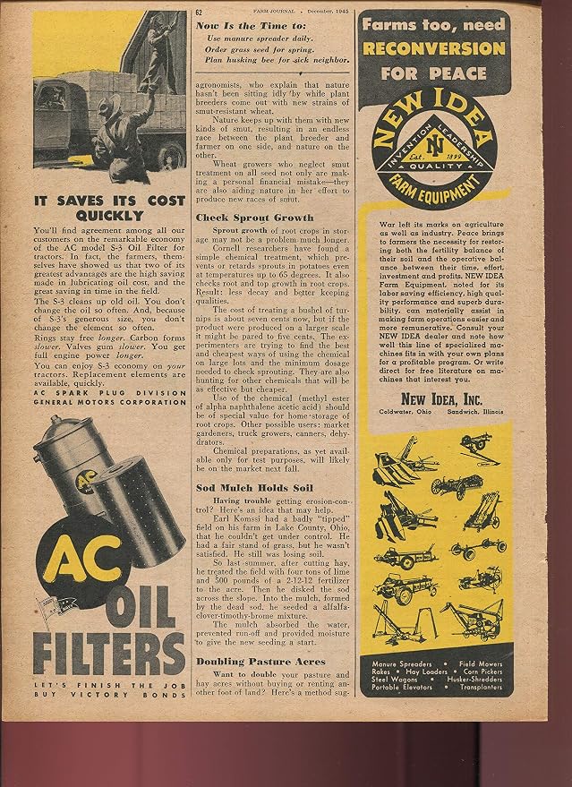 AC Oil Filters It Saves Its Cost Quickly S-3 Oil Filter Let's Finish The Job by Unknown