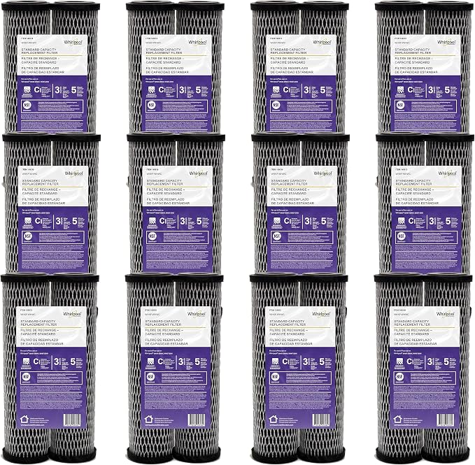 Whirlpool CTO Carbon Wrap Water Filter WHKF-WHWC, Full Case of 24 Filters by Unknown