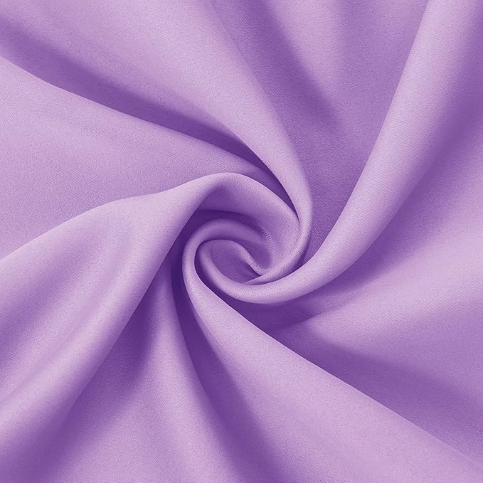 LEMOMO Lavender Blackout Curtains 38 x 63 Inch Length/Set of 2 Curtain Panels/Thermal Insulated Room Darkening Blackout Curtains for Bedroom