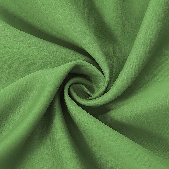 LEMOMO Light Green Thermal Blackout Curtains/52 x 54 Inch/Set of 2 Panels Room Darkening Curtains for Bedroom