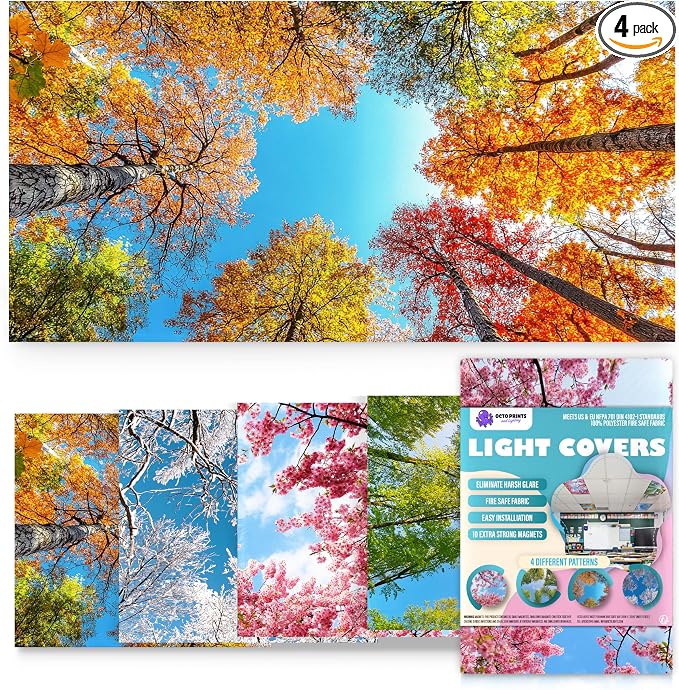 Fluorescent Light Covers for Ceiling Lights by OctoLights